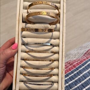 Metal Marvel bracelets set of 9
